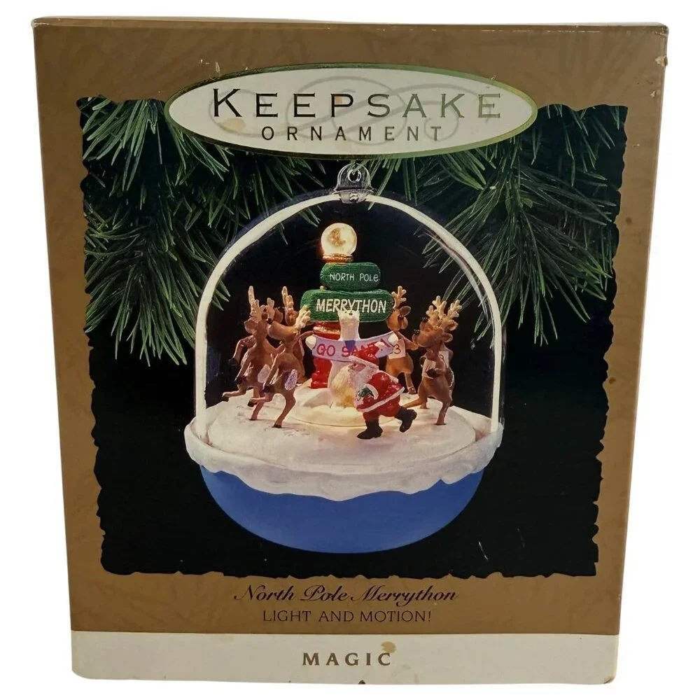 Hallmark Keepsake Christmas Ornament North Pole‎ Merrython Magic Light & Motion